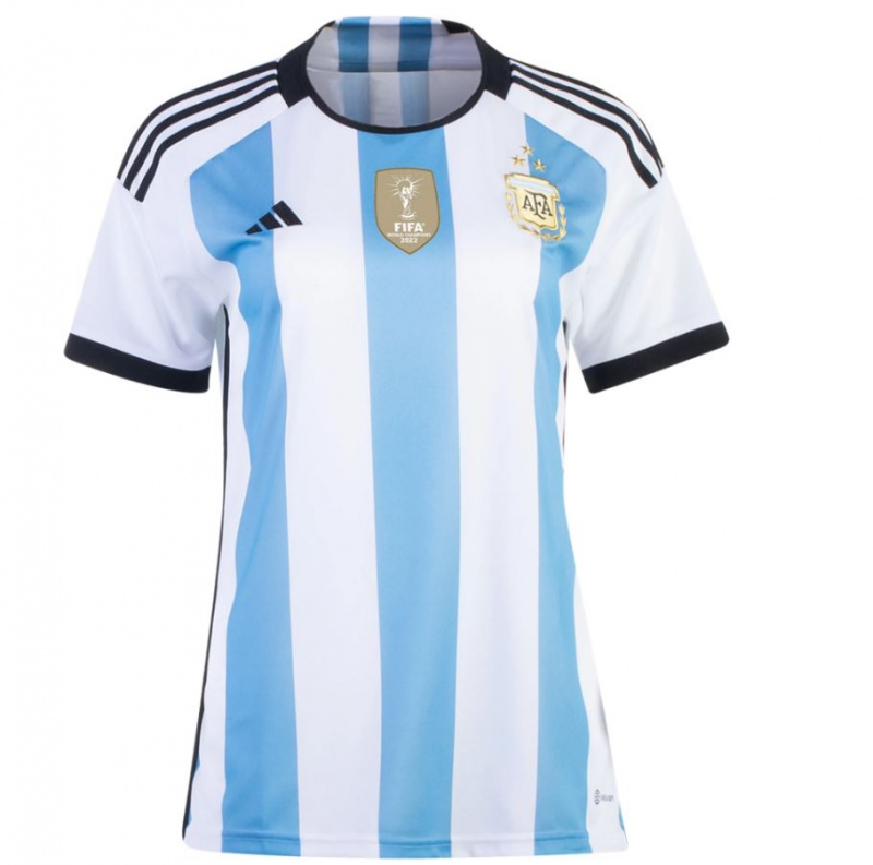 [預訂] Adidas Argentina 阿根廷 2022世界杯冠軍 三星章主場女裝球衣(附字章選項)