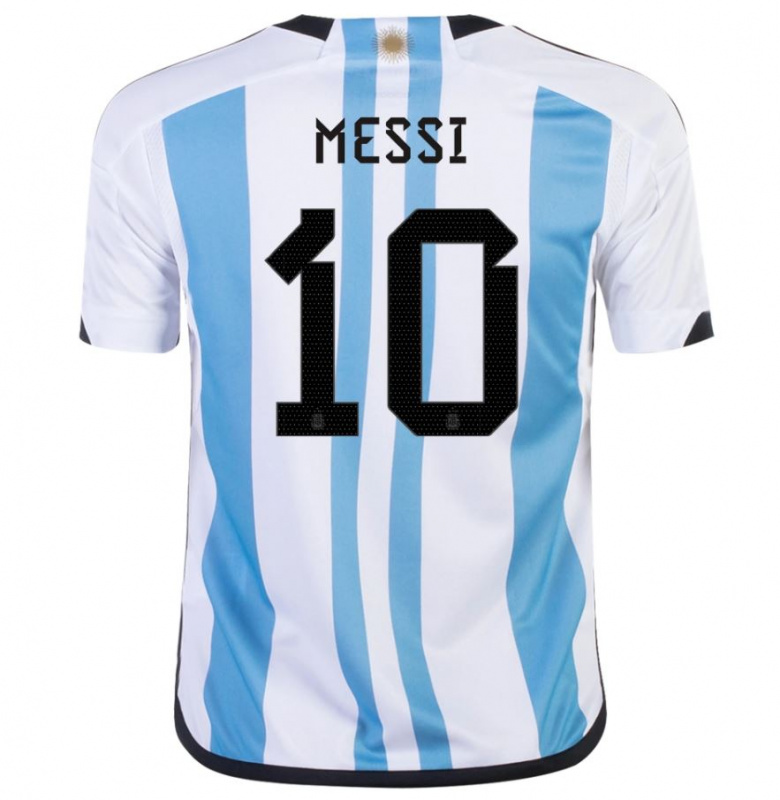 [預訂] Adidas Argentina 2022世界杯冠軍 三星章主場童裝球衣(附字章選項)