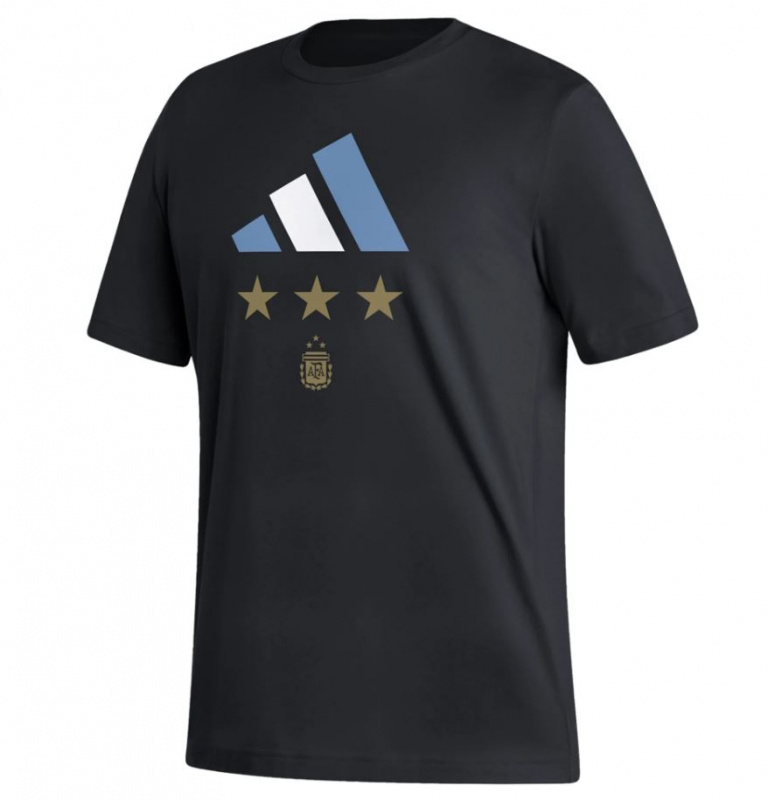 Adidas Argentina 阿根廷2022世界杯冠軍黑色T-Shirt