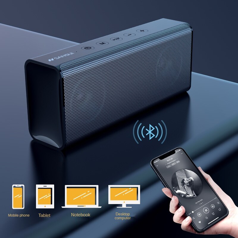Sansui無線藍牙音箱3d環繞大音量便攜戶外迷你小音箱家用重低音電腦車載