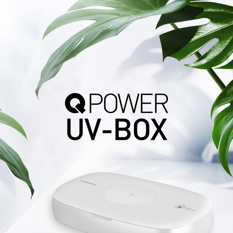 MOMAX Q.Power UV-Box 無線充電紫外光消毒盒