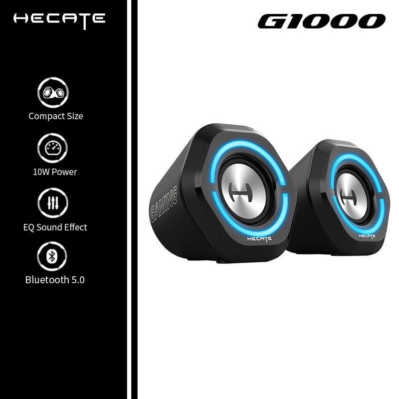 EDIFIER HECATE G1000 藍牙音箱無線音箱遊戲低音炮藍牙 5.0，RGB 燈光，3.5 毫米 AUX USB 多輸入
