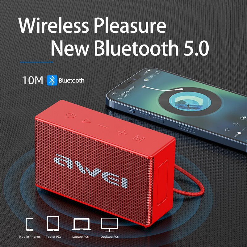 Awei Y665 迷你收音機立體聲揚聲器藍牙大功率防水 IPX7 老式藍牙音箱浴室手機電腦