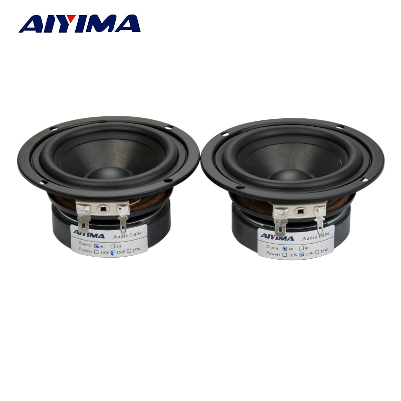 AIYIMA 2Pcs 3Inch Audio Portable Speakers Stereo Full Range 4Ohm 15W Hifi Loudspeaker DIY For Computer Speaker