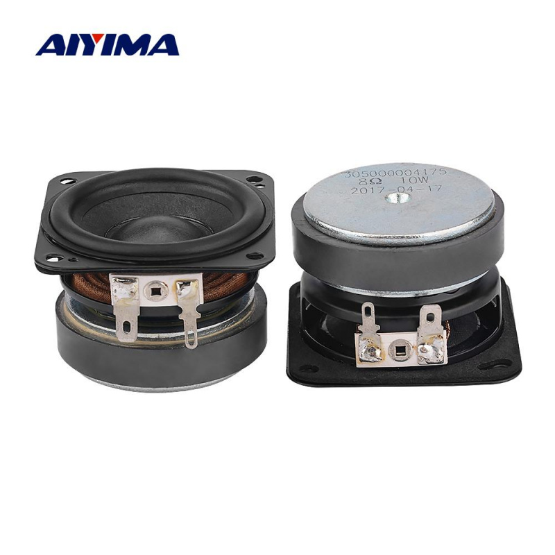 AIYIMA 2Pcs 2寸全頻音響喇叭8歐10W擴音器電腦音箱毛盆雙磁喇叭