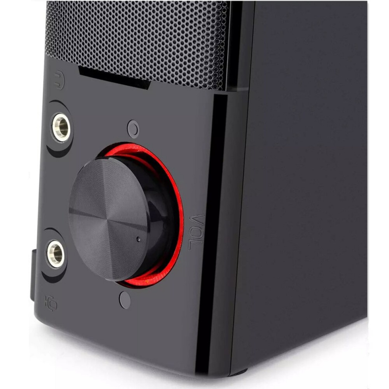 Redragon GS550 Orpheus PC 遊戲揚聲器，2.0 聲道立體聲台式電腦條形音箱，尺寸緊湊，易於操作
