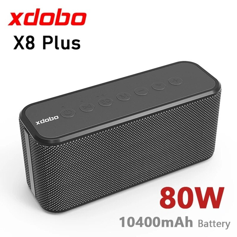 XDOBO X8 Plus 80W 超低音藍牙音箱 10400 毫安便攜式音柱功率帶電腦音箱音樂音響系統 TF AUX