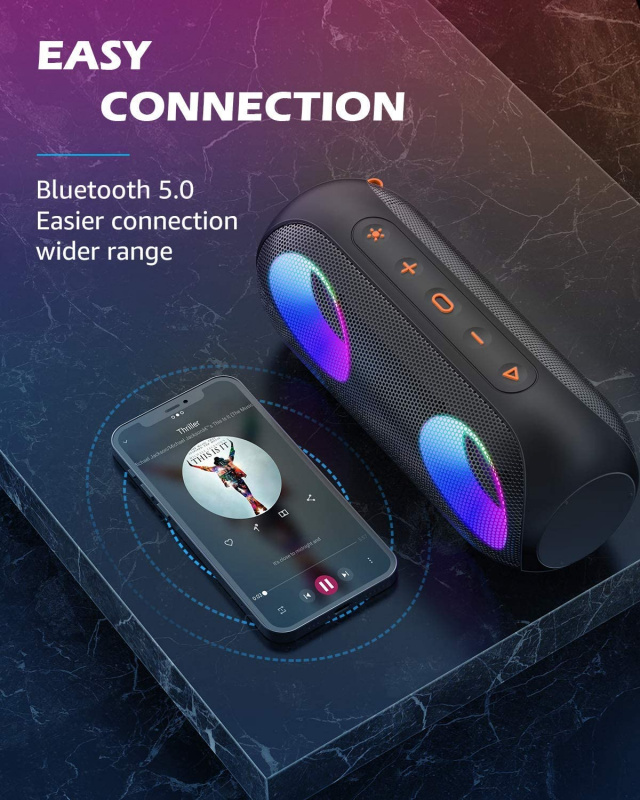 2021新款XDOBO Vibe 50W便攜式無線藍牙音箱戶外IPX6防水低音炮家用電腦TF卡音柱