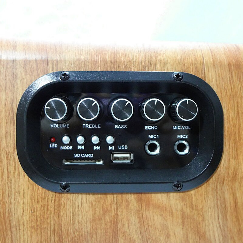 100W 4ohm 6.5寸無線藍牙音箱2分頻書架音箱電腦重低音桌面有源木質音箱