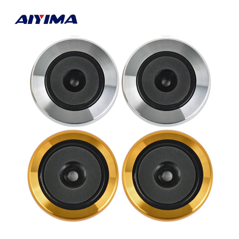 AIYIMA 4Pcs Mini Amplifiers Aluminum Speaker Foot Pads DIY For Decoder Audio Speakers Computer Chassis Vibration Damping Feets