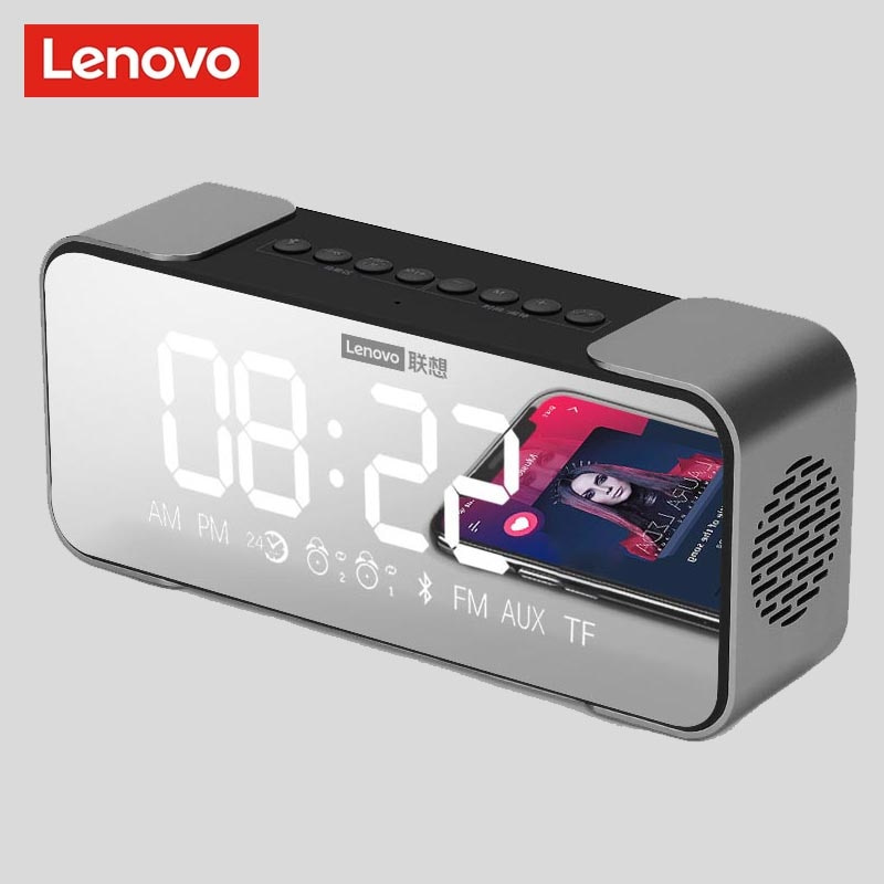 Lenovo L022 LED高光音箱藍牙迷你便攜大氣RGB音箱家用多功能鬧鐘電腦音箱