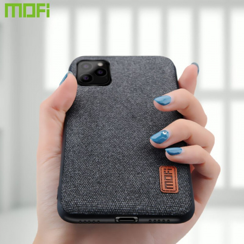 MOFI 手機殼適用於 iPhone 11 Pro Max 手機殼織物保護套適用於 iPhone XS XR MAX 手機殼矽膠套適用於 iPhone 11 手機殼