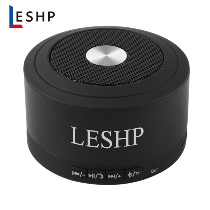 LESHP 迷你便攜式無線 3.0 揚聲器 3W 5V USB   DC 充電端口內置麥克風和 LED 燈適用於手機電腦
