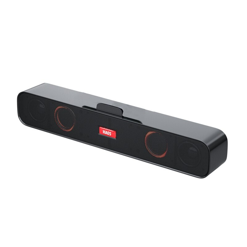 Rgb 揚聲器藍牙條形音箱無線 USB Aux 有線高保真立體聲適合顯示器 Pc 手機