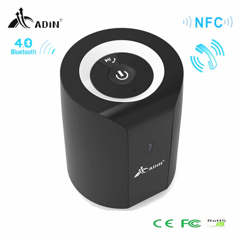 Adin Super Bass Bluetooth Vibration Speaker 15W HIFI Mini Portable Wireless Subwoofer Computer Vibro Speakers For M
