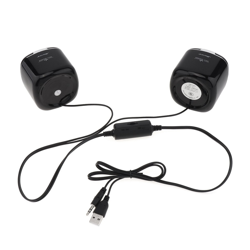 Dx11 迷你便攜式 USB2.0 低音炮小型揚聲器帶 3.5 毫米音頻插頭和 USB 電源插頭適用於台式機筆記本電腦 MP3 電話