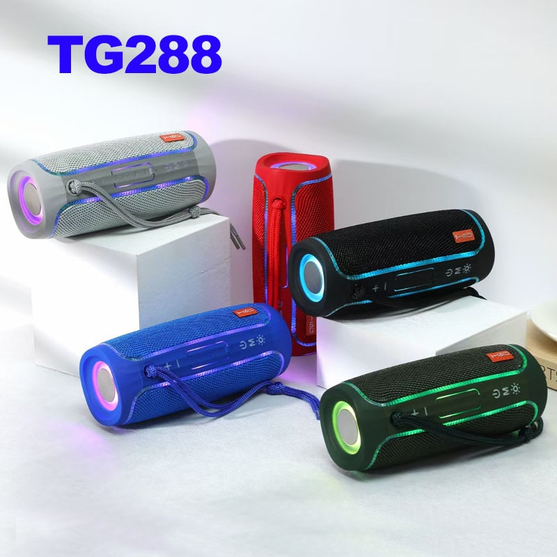 強大的 TG288 LED 藍牙兼容揚聲器無線便攜式 MP3 音樂低音炮音箱揚聲器適用於手機 PC
