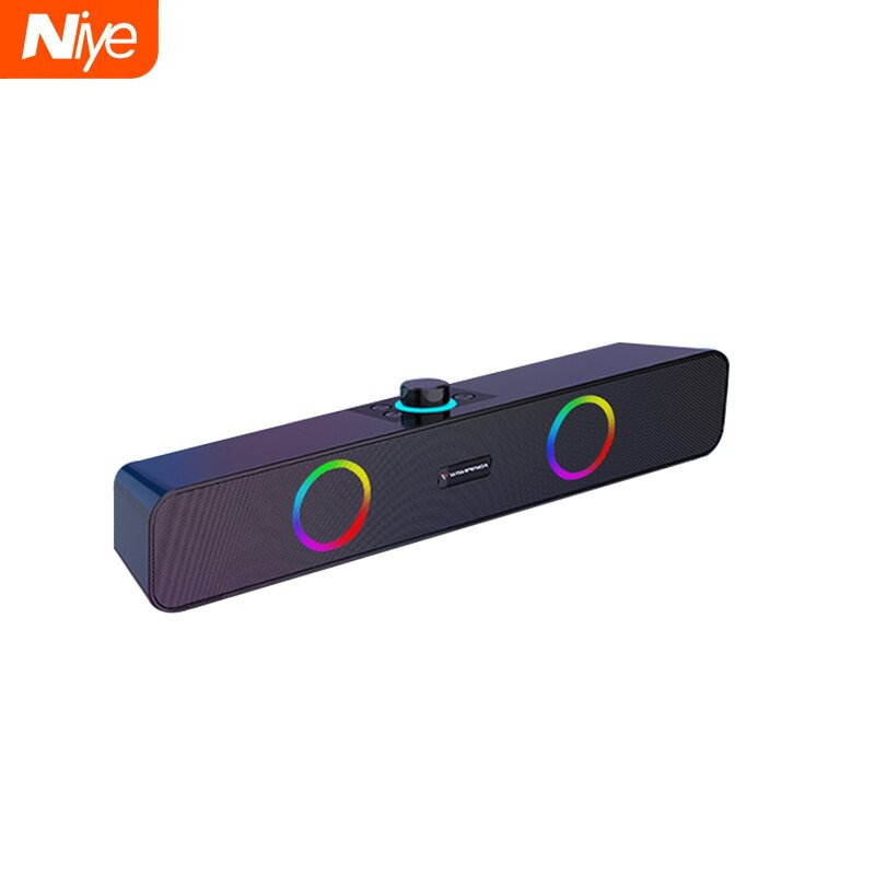 尼耶新款5.0低音炮條形聲霸台式電腦音響RGB彩燈戶外夜光無線藍牙音箱