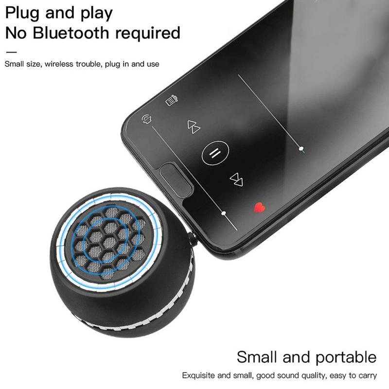 迷你無線揚聲器 3.5 毫米 AUX 音頻接口放大器音箱直插外接揚聲器適用於手機 PC MP3 CD 播放器
