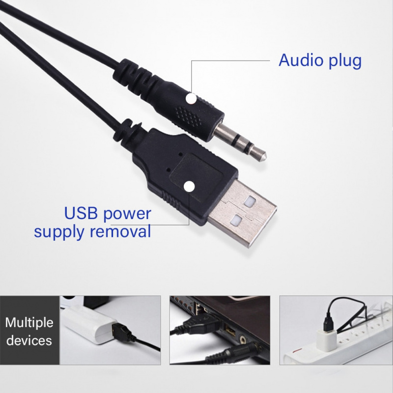 3.5 毫米插頭塑料音樂立體聲客廳家庭音響禮品多媒體 USB 2.0 台式電腦配件迷你音箱