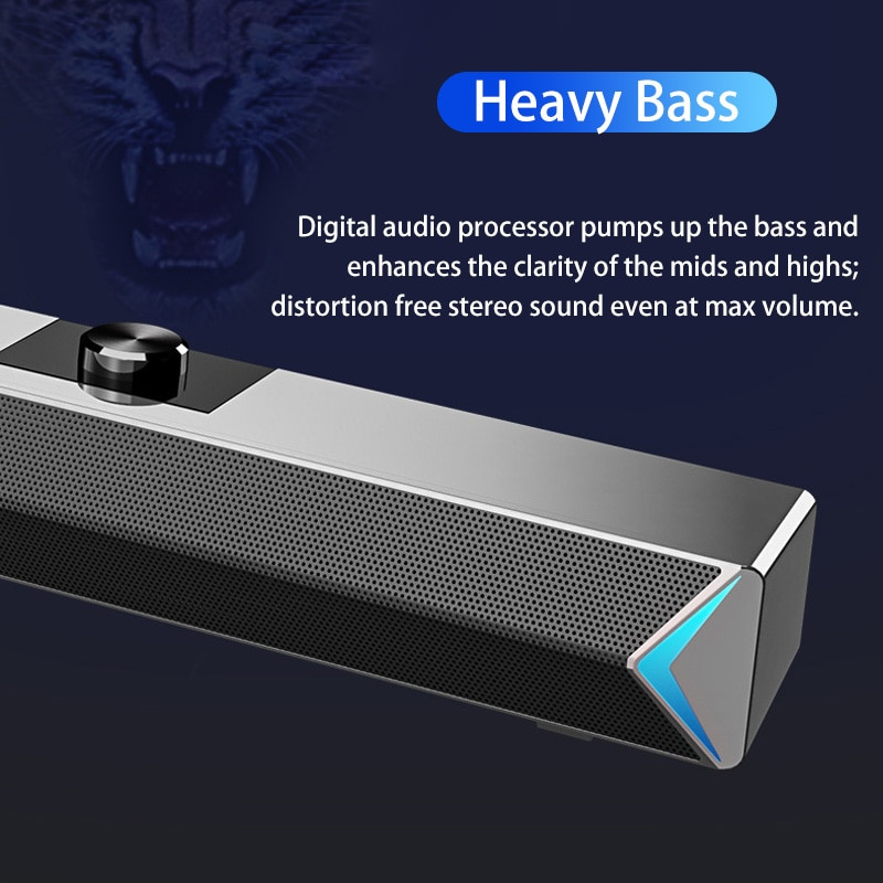 電視條形音箱藍牙音箱 USB 有線無線家庭影院系統環繞聲條形音箱適用於 PC 電視台式電腦揚聲器 2021