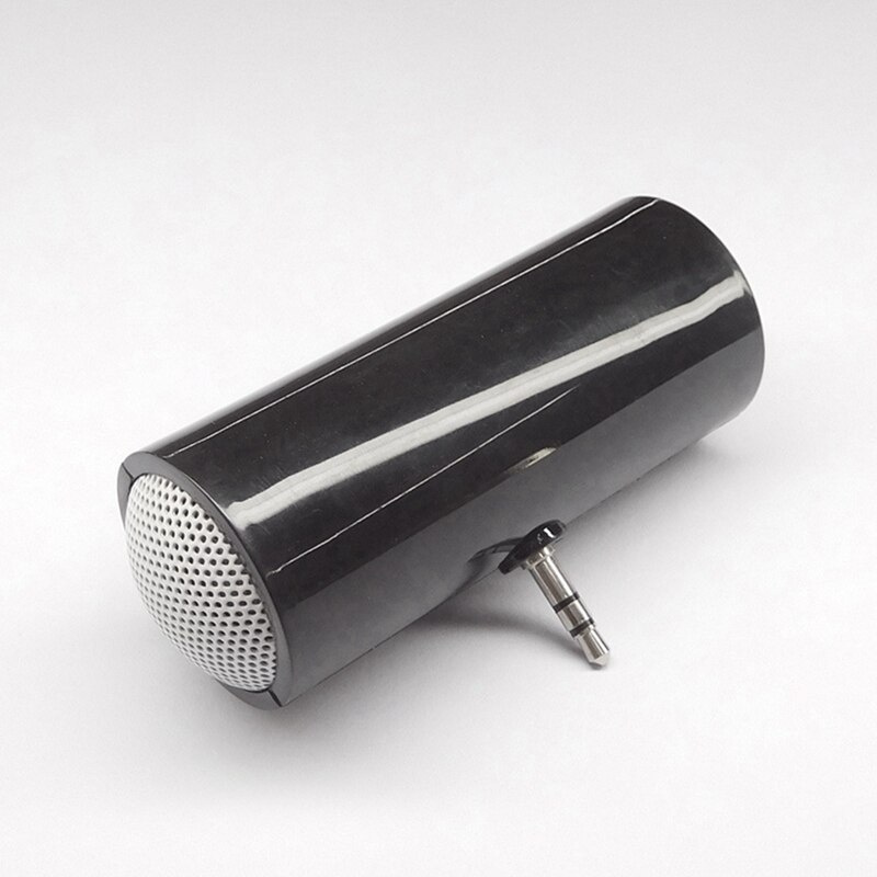 4X 3.5 毫米插孔立體聲迷你揚聲器 MP3 音樂播放器揚聲器擴音器揚聲器適用於手機平板電腦-黑色