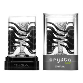 Tenga Crysta Leaf 葉形飛機杯1隻 + 潤滑劑 1支 (高用量套裝)