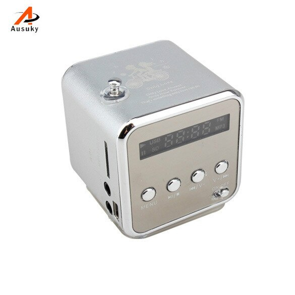 迷你音箱微型 SD TF 音箱音樂 USB 便攜式 FM 收音機立體聲迷你 MP3 播放器適用於 PC -25
