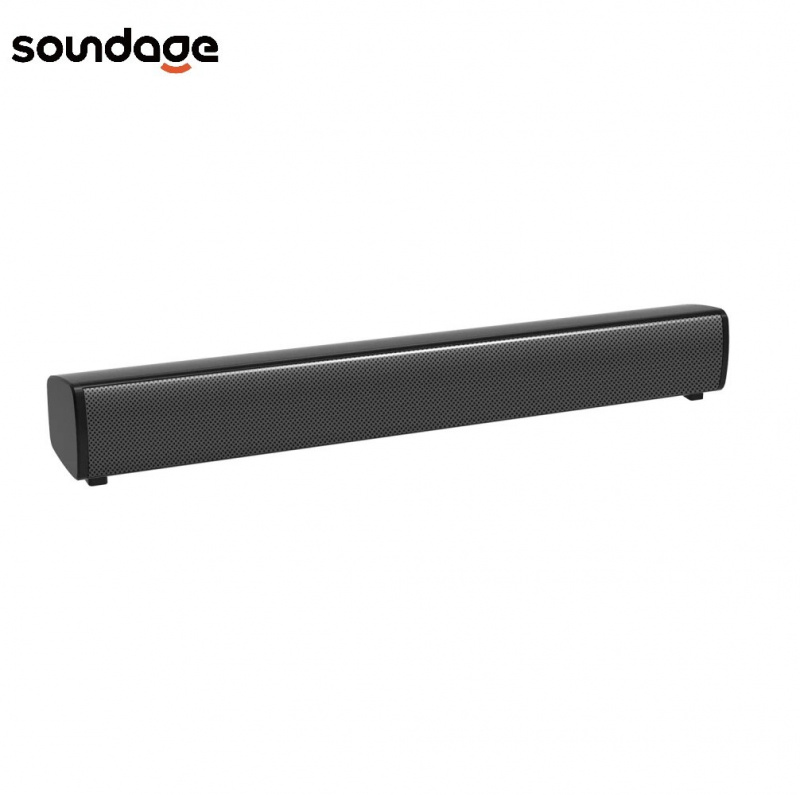 Soundage 藍牙電腦音箱有線家庭環繞聲便攜式條形音箱立體聲適用於 PC 影院輔助 3.5 毫米