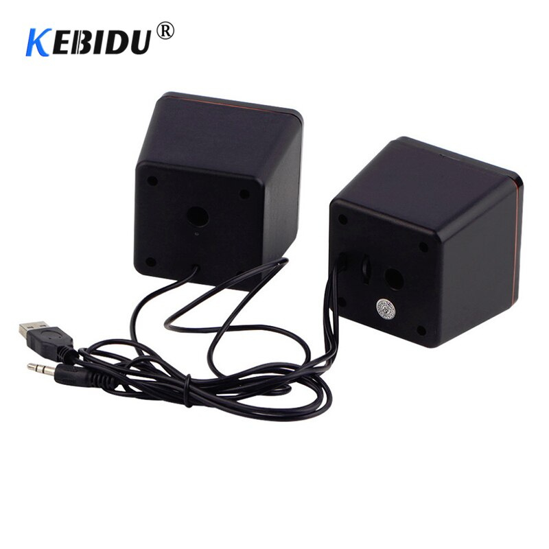 kebidu HOT 迷你 USB 有線音箱音樂播放器擴音器擴音器立體聲音箱適用於電腦台式電腦筆記本