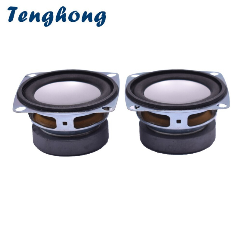 Tenghong 2pcs 2 Inch Computer Speakers 52MM 4Ohm 3W Full Range Portable Audio Speaker Unit Treble Mediant Bass Loudspeaker DIY