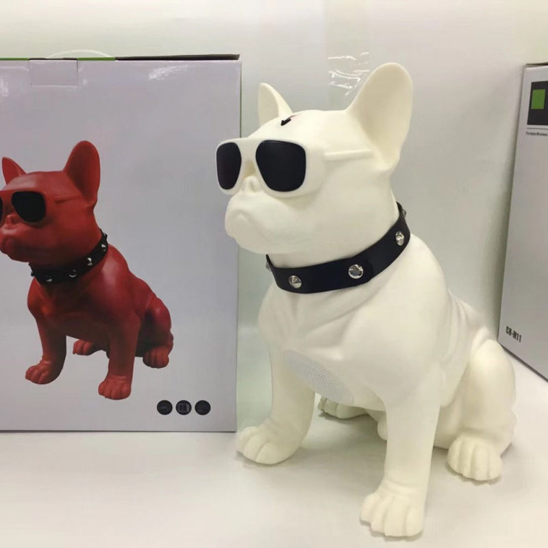 2021便攜音箱3D模型音箱M11鬥牛犬音箱2.0創意卡通狗戶外音箱電腦音箱