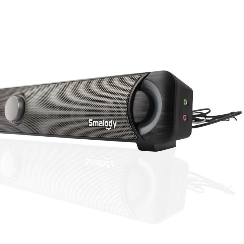SOONHUA 10W 多媒體 SoundBar 超低音立體聲揚聲器 HiFi 電腦帶彩色 LED 燈