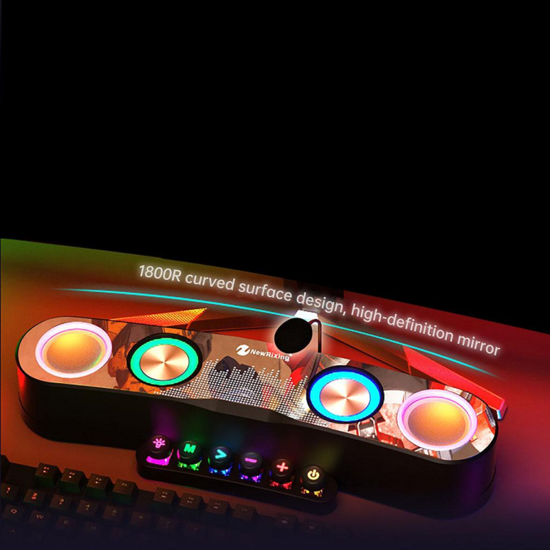 台式條形音箱電池供電充滿活力的 RGB 燈無線平板電腦