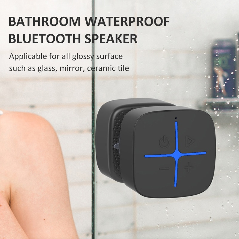浴室藍牙音箱無線防水淋浴揚聲器適用於電話 PC 條形音箱免提車載揚聲器便攜式戶外
