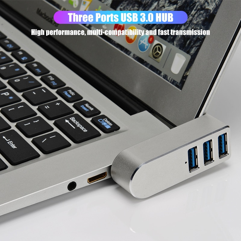 3 合 1 USB 3.0 集線器 USB 分離器適用於筆記本電腦適配器 PC 計算機 USB 充電集線器筆記本分離器適用於戴爾聯想惠普配件