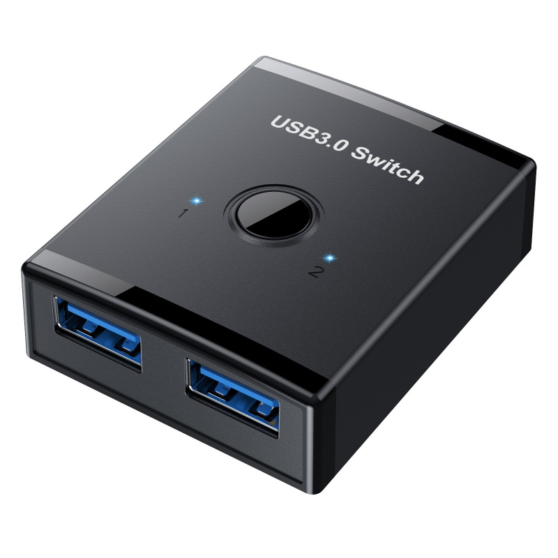 USB Switch KVM USB HUB 3.0 Switcher Selector KVM Switch for PC Keyboard Mouse Printer 1 PC Sharing 2 Devices USB Switch
