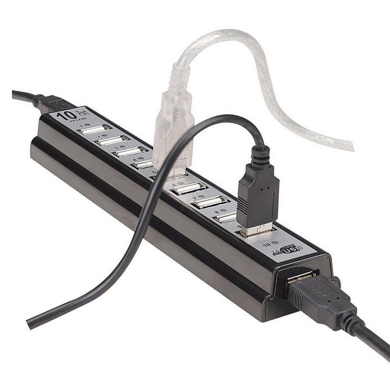 10 端口 USB 適配器 USB2.0 Power Strip ladron usb multiple splitter for pc computer multi port several ports Hi-Speed extender