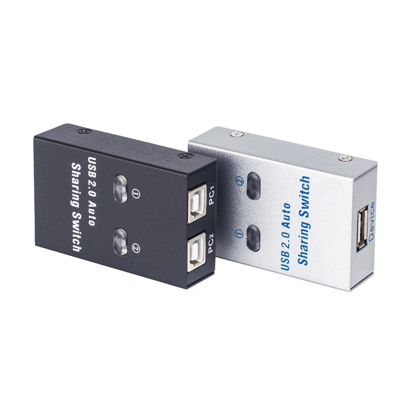 USB 自動切換 2 端口 USB 轉換器分離器，適用於 2 台 PC 共享 USB 外設打印機辦公室家用 usb2.0 集線器