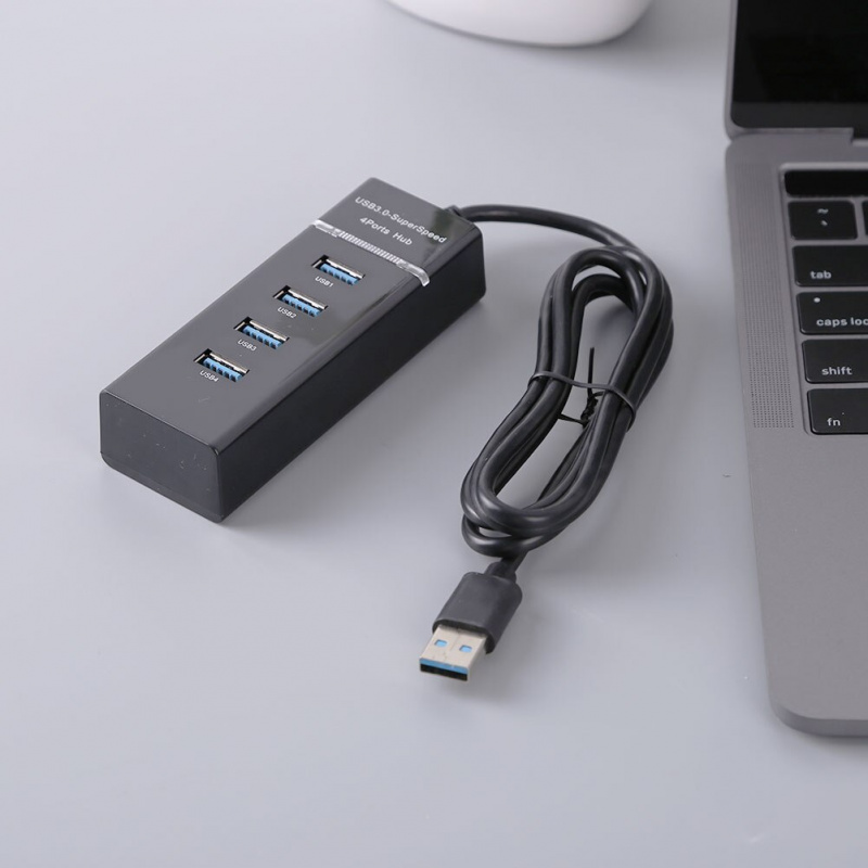 4口USB集線器分線器延長器5Gbps USB3.0適配器高速分線器筆記本一分四延長器3.0集線器for Windows