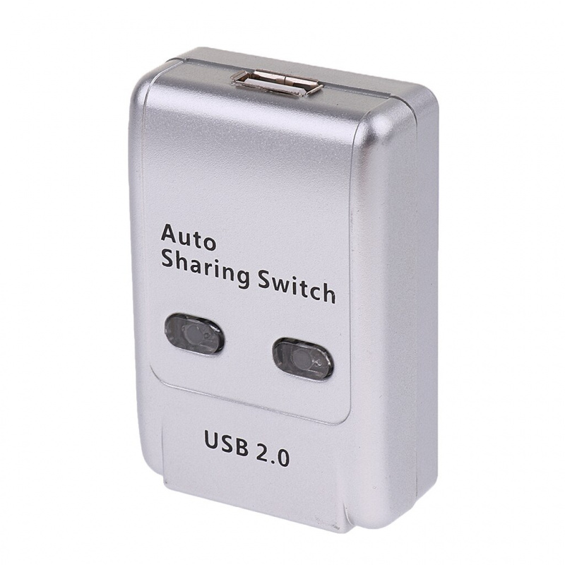 USB 2.0 開關集線器共享切換器分離器 1 自動打印機掃描儀到 2PC