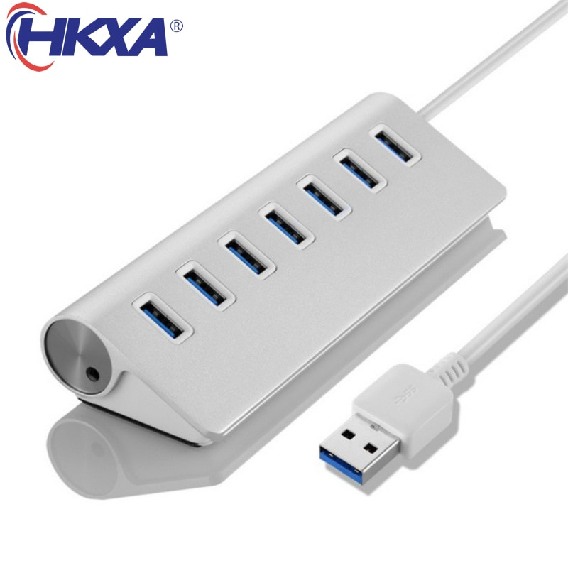 USB HUB 3.0 Multi 4 7 端口帶電源適配器適用於小米 Macbook Pro Air 電腦 PC 筆記本電腦配件適配器 USB 3.0 Hab