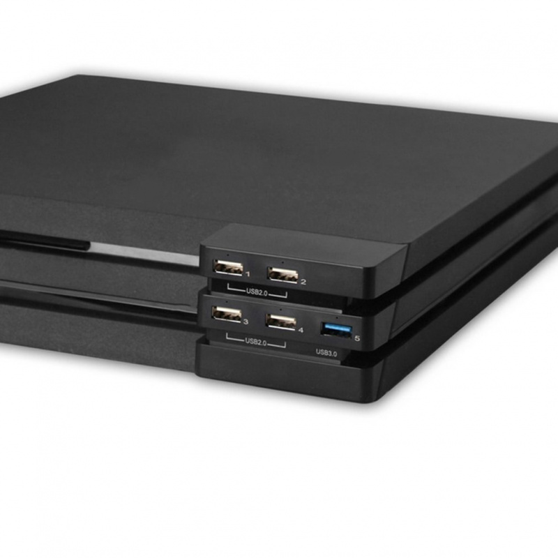 專業 2 到 5 集線器集線器擴展器適配器控制台配件高速 USB 3.0 2.0 適用於 Playstation4 PS4 Pro 遊戲控制台