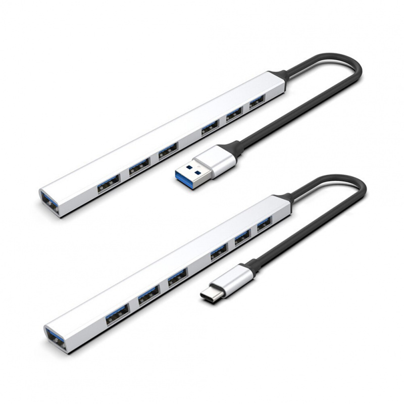 USB 集線器 3.0 多 USB 分離器 7 USB 端口 3.0 2.0 LED 燈指示聯想小米 Macbook Pro PC 集線器 USB 3 0 擴展塢