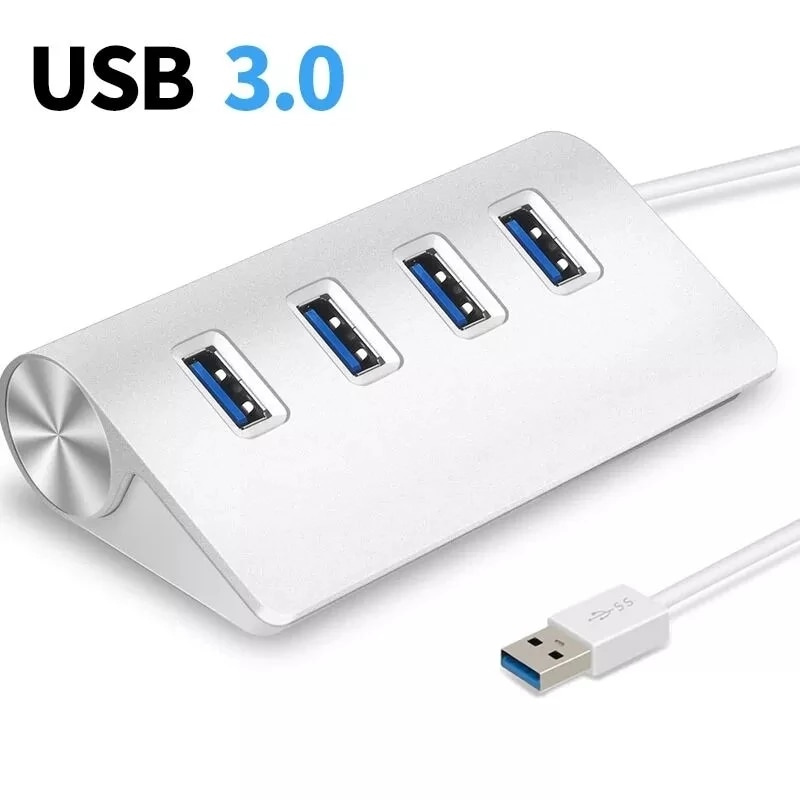 USB 3.0 集線器多 4 端口 5Gbps 高速電源適配器多 USB 3.0 集線器 USB 分路器適用於筆記本電腦適配器電腦配件