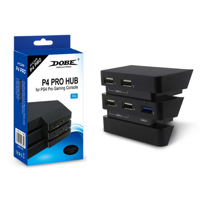 專業 2 到 5 集線器高速 USB 3.0 2.0 集線器擴展適配器控制台配件適用於 PlayStation4 PS4 Pro 遊戲控制台