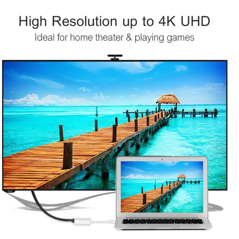 4K 1080P C 型集線器 USB 3.1 C 型適配器 USB C 轉 HDMI 兼容公對母電纜充電轉換器數字 AV 多端口