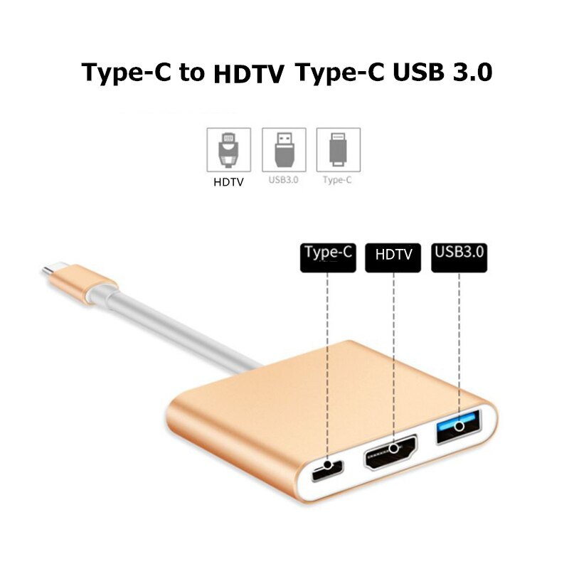 TRUMSOON C 型轉 4K HDMI 兼容 USB C 3.0 集線器底座適配器適用於 Macbook Surface HP ENVY 15 三星 S21 Dex 小米 10 電視 PS5