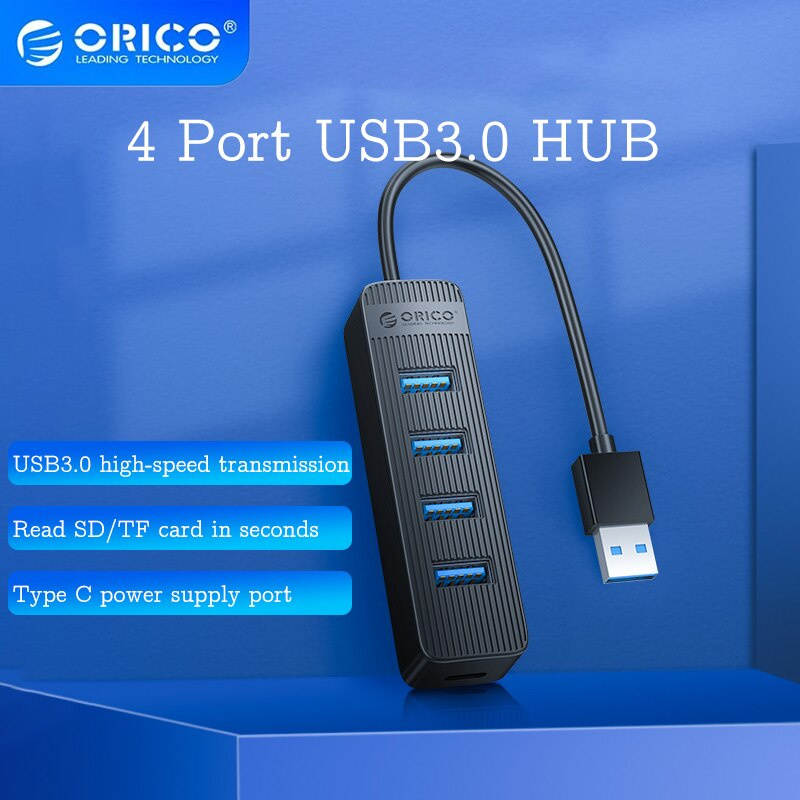 ORICO usb hub TWU32-4A mini usb c hub 3.0 USB Power Port High Speed Multi 4 Ports USB3.0 Splitter Adapter 筆記本電腦配件