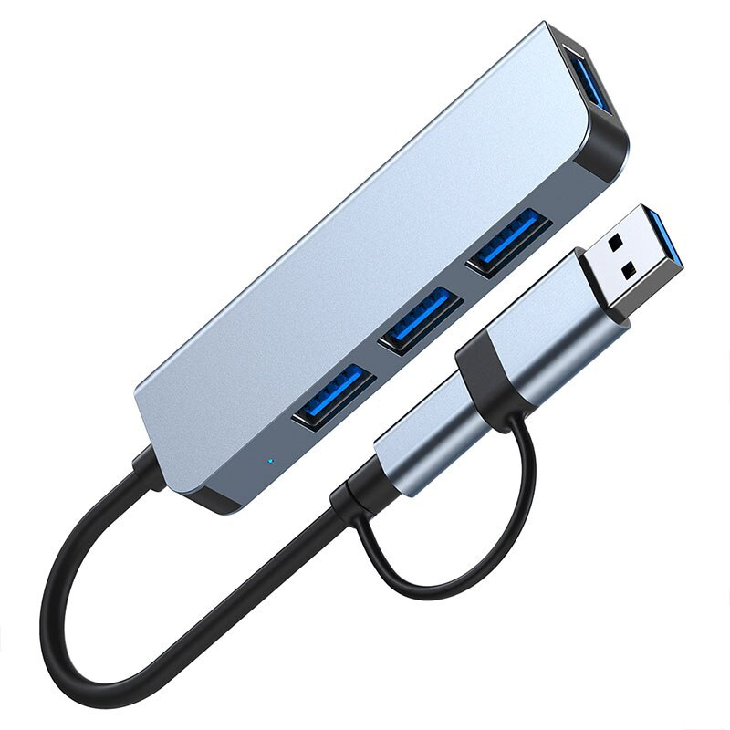 USB C 型 3.0 集線器分離器多端口 USB3.0 2.0 帶 SD TF 讀卡器 PD 5W 高速數據傳輸適用於 PC 筆記本電腦 Macbook